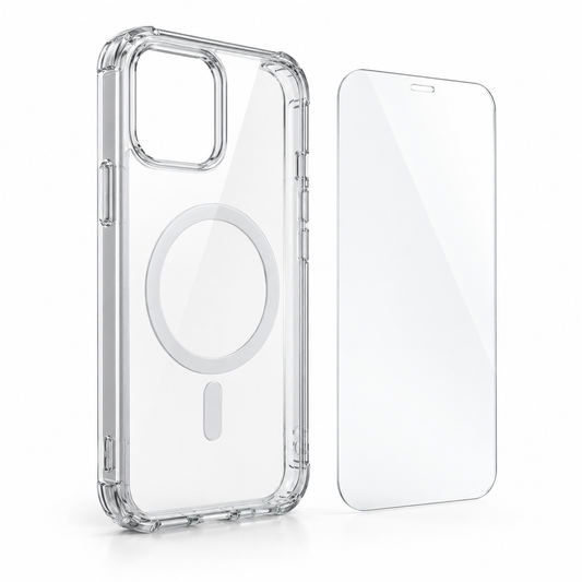 Clear Magnetic Protection Case + Screen Protector